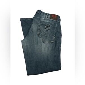 Ed Hardy Dagger Jeans Men’s 36x31 Slim Taper Distressed Grunge Skulls